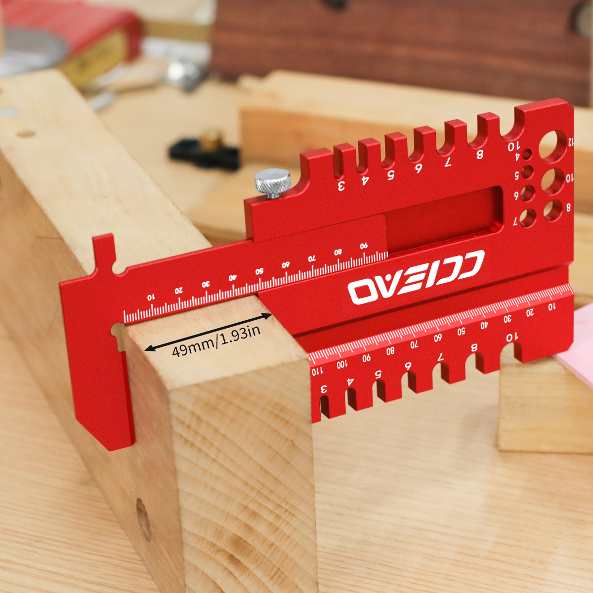 Woodworking Multi Tool - Righello Multifunzione per Falegnameria, Calibro di