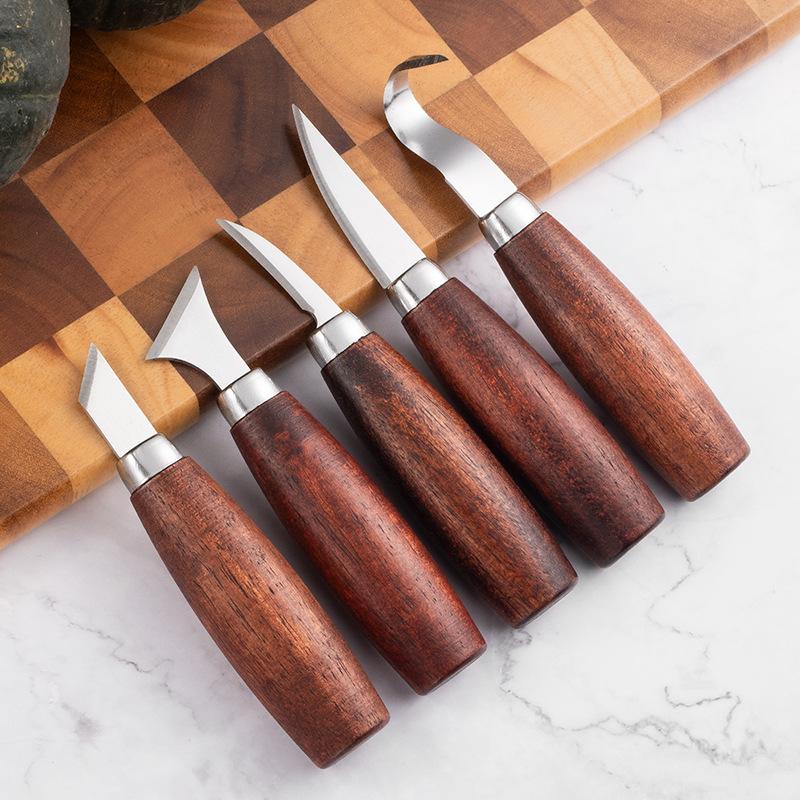 Wood Chisel Set - Set di 5 Scalpelli per Intaglio