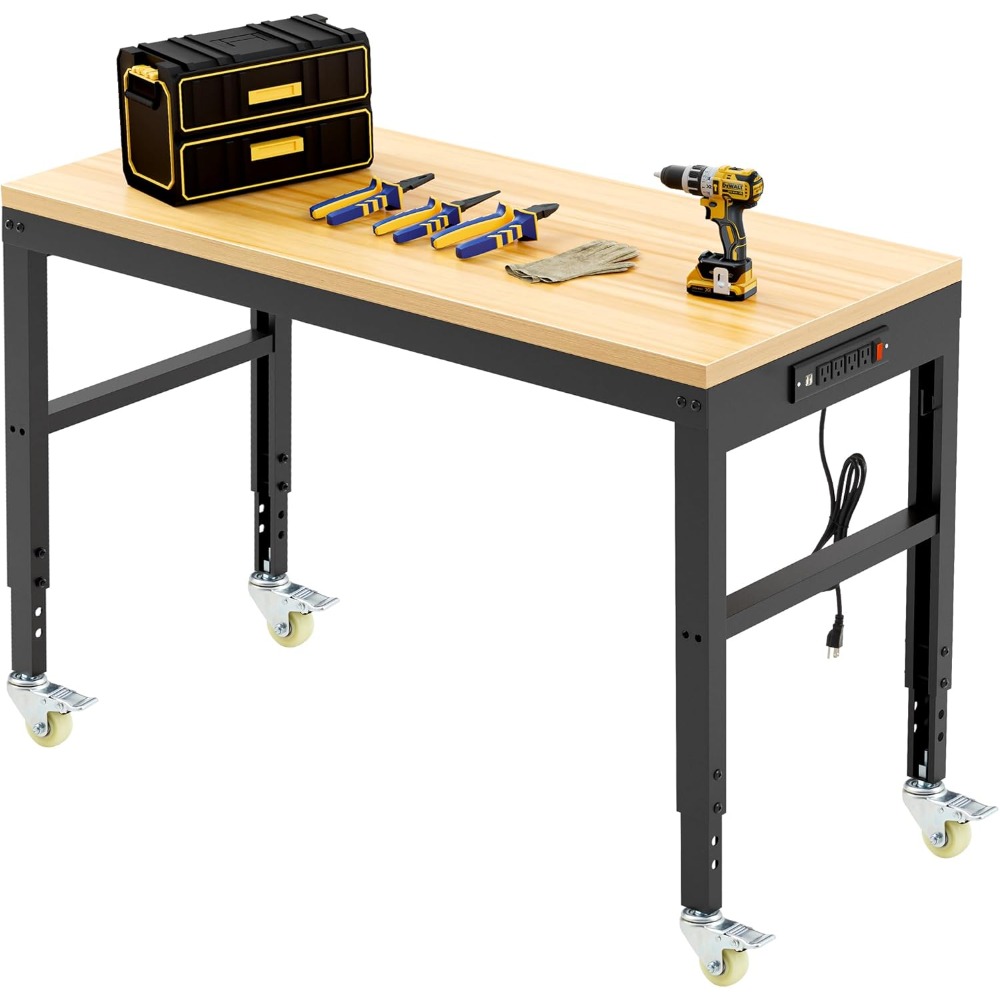Woodworking Garage - Banco da lavoro regolabile, banco da