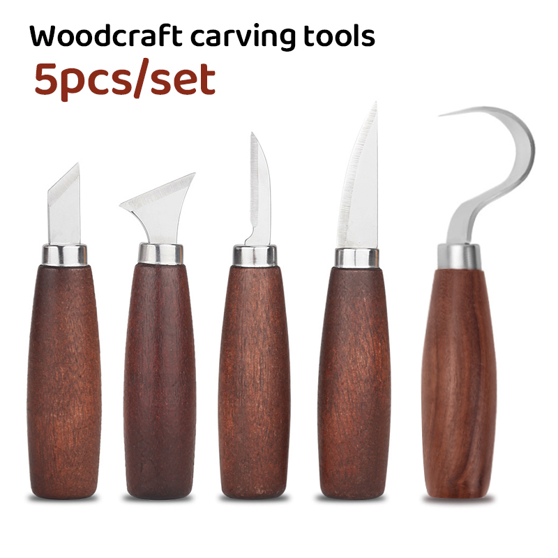 Wood Chisel Set - 5 pezzi di strumenti per intaglio