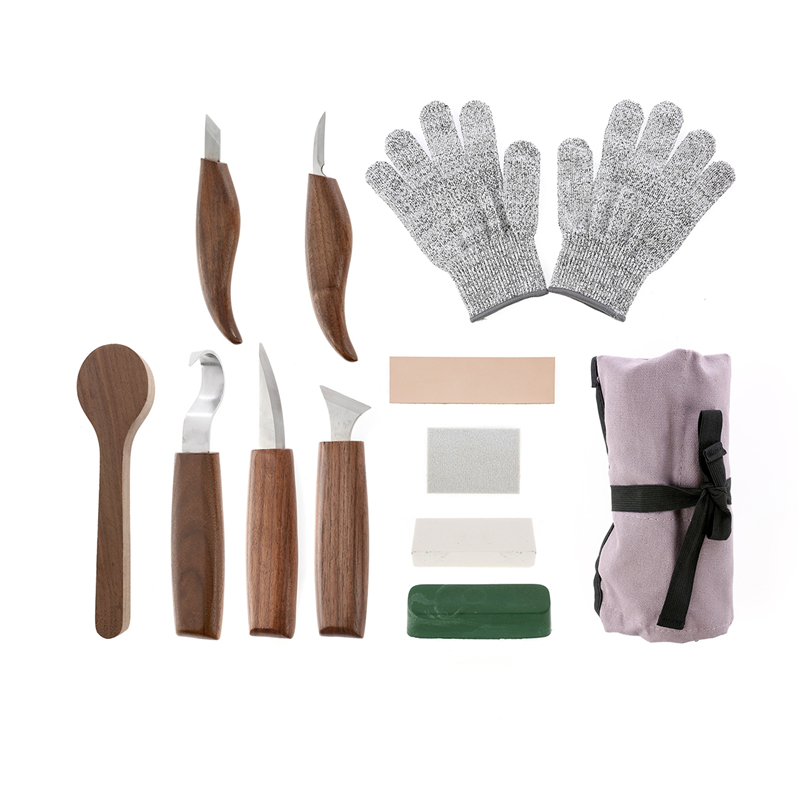 Wood Chisel Set - Set di 12 Scalpelli in Acciaio