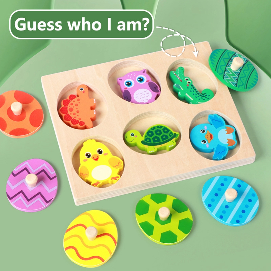 Woodworking Game - Animali abbinati a strati di uova