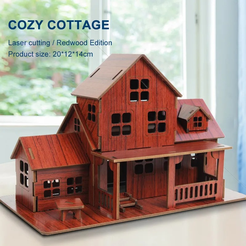 Woodworking Hobby - Puzzle 3D in Legno: Kit Fai-da-Te
