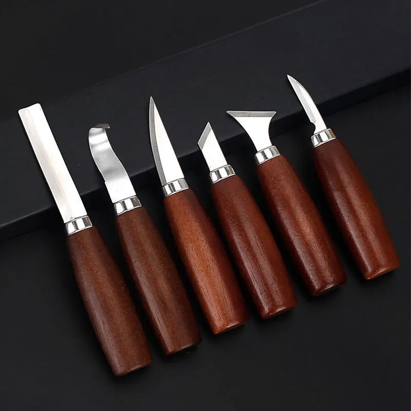 Wood Chisel Set - Set di 6 Utensili per Intaglio