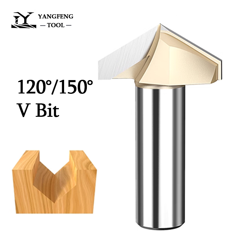 Woodworking Nc - 120 150 gradi V Bit 1/2