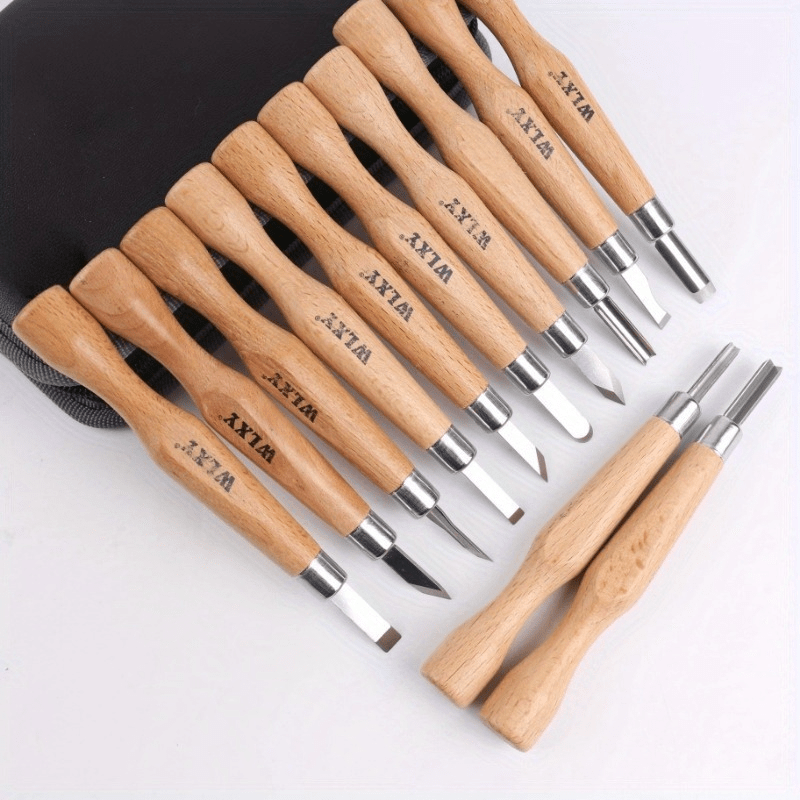 Wood Chisel Set - Set di 12 scalpelli e coltelli