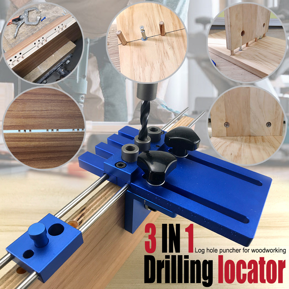 Furniture And Woodworking - Apri fori 3-in-1, localizzatore di parti
