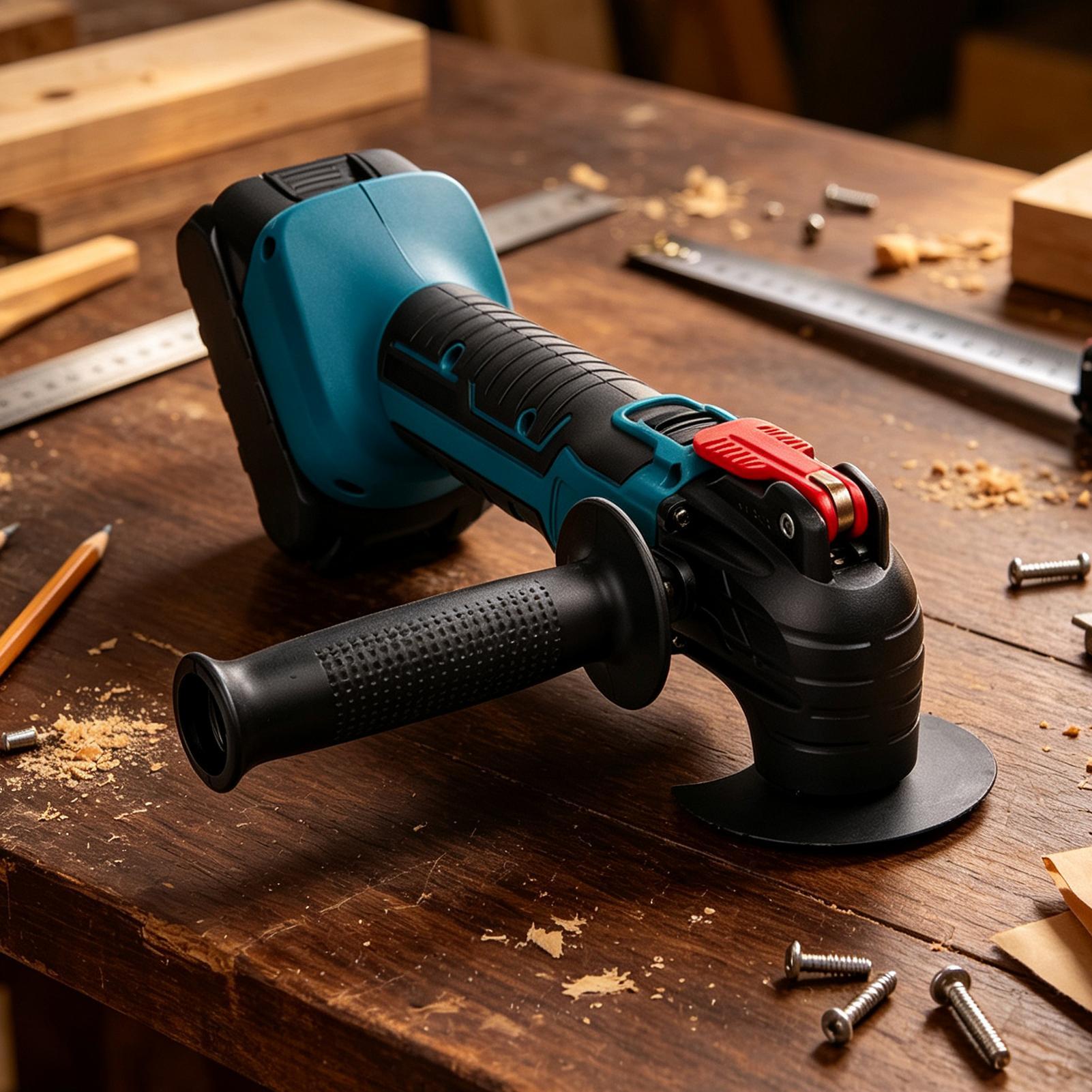 Woodworking Garage - Smerigliatrice Angolare Senza Fili, Utensile Oscillante