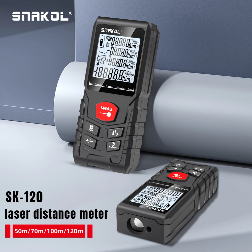 Stanley Tape 25Ft - SNAKOL Misuratore Laser di Distanza 50m