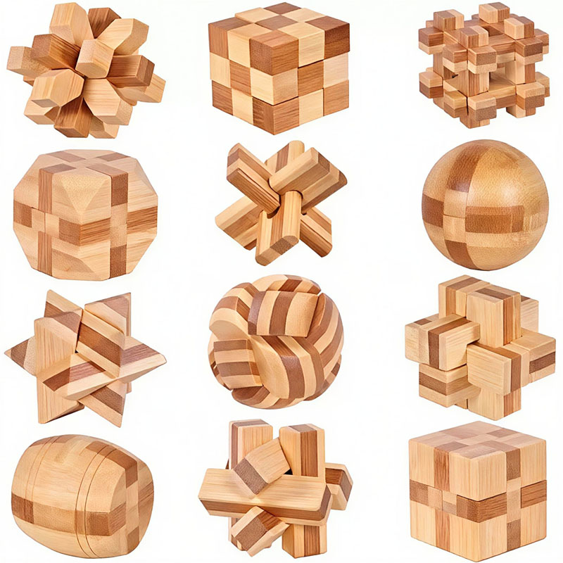 NUOVO Puzzle Lu Ban Lock da 4, - Woodworking Hobby recensione e prezzo