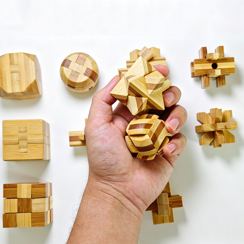 NUOVO Puzzle Lu Ban Lock da 4, - Woodworking Hobby recensione e prezzo