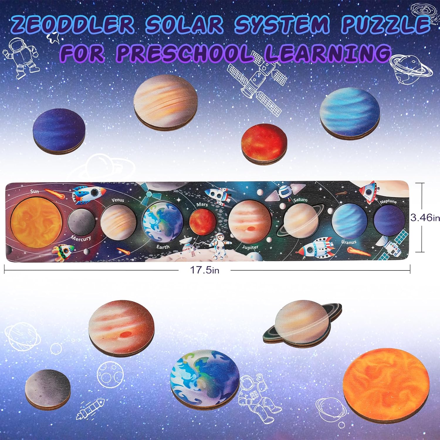 Puzzle pianeta spaziale in leg - Woodworking Game recensione e prezzo