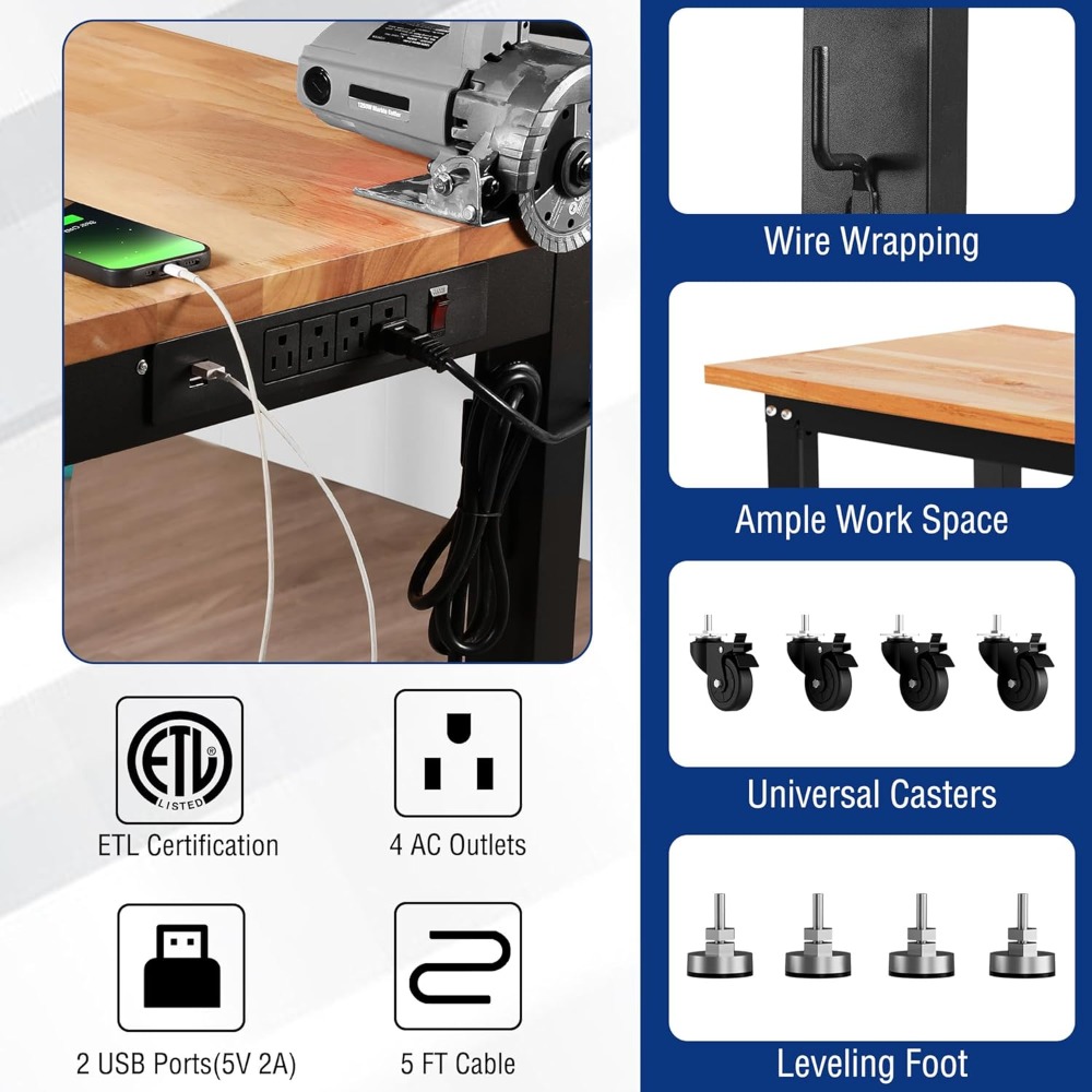 Banco da lavoro per garage, ba - Woodworking Garage recensione e prezzo