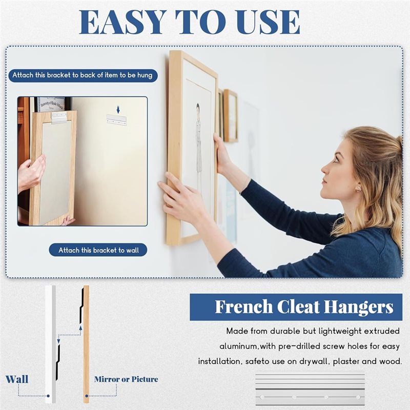 Supporto a clip francese da 6  - Woodworking French Cleat recensione e prezzo